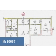 Симферополь, 3-к квартира 64 кв.м 4/9 эт.