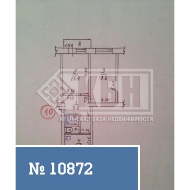 2-к квартира 54 кв.м 5/6 эт.