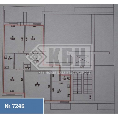 4-к квартира 81 кв.м 7/9 эт.