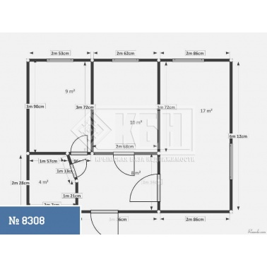 2-к квартира 42 кв.м 1/2 эт.