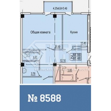 2-к квартира 70 кв.м 3/7 эт.