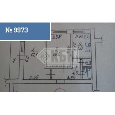 2-к квартира 54 кв.м 3/4 эт.